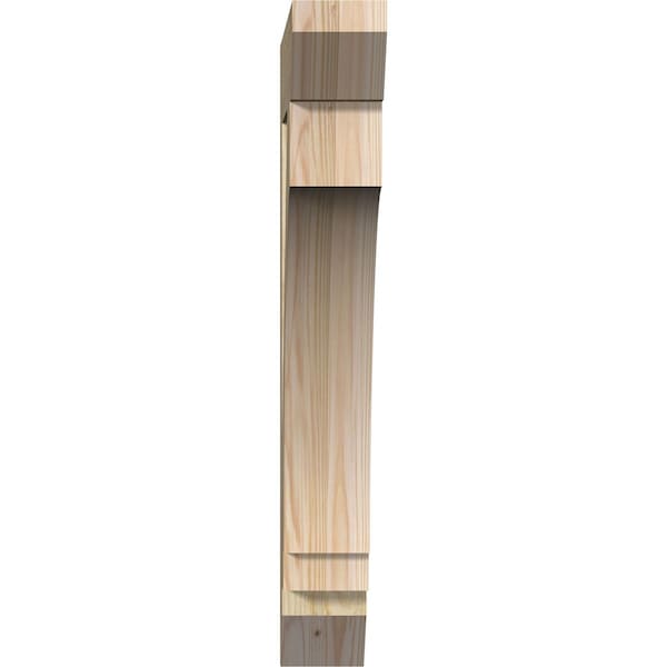 Imperial Slat Rough Sawn Bracket, Douglas Fir, 4W X 22D X 30H